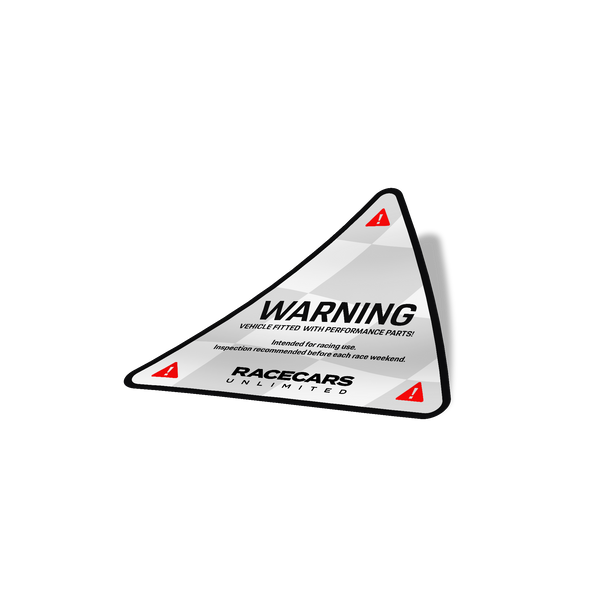 Warning sticker